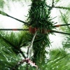 Afbeelding van HOMCOM Kerstboom PET, Metaal Ø90 x 210H cm Groen