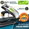Afbeelding van Tillvex® 4-delige reiskofferset met bagageweegschaal, kofferriemen en kofferhangers, legergroen