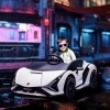 Afbeelding van HOMCOM Rijdende kinderAuto Lamborghini 108x62x40 cm, Wit