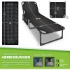 Afbeelding van Tillvex® Campingbed, opvouwbaar met nekkussen, tot 280 kg, voor binnen en buiten.