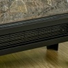 Afbeelding van HOMCOM Elektrische openhaard van staal met gehard glas - 40,5L x 20B x 62H cm - Zwart