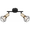Afbeelding van Globo - Moderne Plafondlamp Zwart - H:20cm - E14 - Voor Binnen - Metaal