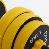 Afbeelding van HOMCOM 25 kg verstelbare 3-in-1 halterset met lange stang - Geel A91-088V01