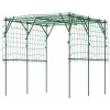 Afbeelding van Outsunny Stalen Rankgitter, 223L x 223B x 223H cm, Groen