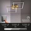 Afbeelding van Dimbare draaibare LED plafondlamp 24W goud metaal-kunststof Briloner