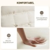 Afbeelding van HOMCOM Schommelstoel Polyester 106-123L x 67B x 92H cm Crèmewit