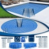 Afbeelding van Kesser® Pool Zonnezeil, rond, diameter 305 cm, dikte 120 µm, zonneafdekking, op maat te snijden, zwe