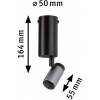 Afbeelding van Neordic Runa Wand- en Plafondlamp GU10 230V max. 20W dimbaar Zwart/Antraciet