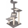 Afbeelding van PawHut 5-laags kattenklim- en krabboom met sisal - beige