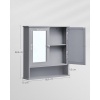 Afbeelding van Spiegelkast Barkley | 56,5 x 13 x 58,5 cm | Wit