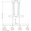 Afbeelding van Globo hanglamp Elliott nikkel metaal grote eettafel lamp E14_LED