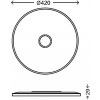 Afbeelding van Briloner Leuchten - LED-plafondlamp met achtergrondverlichting, 22 W, rond, Ø 42 cm, wit-zwart