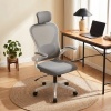 Afbeelding van HOMCOM Bureaustoel - Polyester, Kunststof - 64L x 63B x 115-125H cm - Grijs