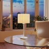 Afbeelding van HOMCOM Tafellamp Metaal en Kunststof 25x25x48,5 cm Wit