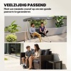 Afbeelding van Outsunny 2-zits bankkussen 100x98x8 cm donkergrijs