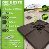 Afbeelding van tillvex® parasolstandaard Kunststof 51x51x12cm 90l Bruin