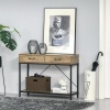 Afbeelding van HOMCOM Consoletafel met 2 lades