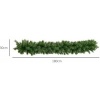 Afbeelding van HOMCOM Kunststof en Metaal Kerstslinger 180x30x30 cm Groen