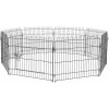 Afbeelding van PawHut - Puppyhek - Vergrendelbare grendel - Roestvrij staal - 8 Panelen