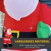 Afbeelding van HOMCOM Opblaasbare Kerstman 250 cm in Wit, Rood en Groen