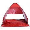 Afbeelding van Outsunny Strandmuschel van polyester, stalen draad - 200L x 150B x 119H cm - Rood