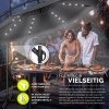 Afbeelding van Tillvex Aluminium Zweefparasol met Afdekking en LED, Ø 300 cm, met Standaard en Windscherm