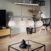 Afbeelding van Globo hanglamp Elliott nikkel metaal grote eettafel lamp E14_LED