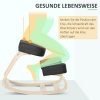Afbeelding van Vinsetto Ergonomische Kniestuhl, Gezondheidsstoel voor Thuiswerk, Zwart