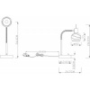 Afbeelding van GLOBO LED-spotlight ELLIOTT mat nikkel 54341-1T