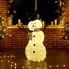 Afbeelding van Outsunny Verlichte Kerstdecoratie van Polyester en Staal, 78x20x108 cm, Meerkleurig