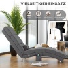 Afbeelding van HOMCOM Relaxstoel met massagefunctie - Elektrische loungestoel met afstandsbediening - Donkergrijs