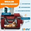 Afbeelding van Lovpet® Transportbox hond, kat, transporttas, L 70 x 52 x 52 cm, hondendraagtas, opvouwbare kattenta