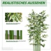 Afbeelding van HOMCOM Kunstplant van polyester en bamboe - Ø35 x 180H cm - Groen