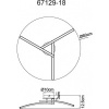 Afbeelding van Globo TANSY I plafonnière - zwart metaal - Ø 60cm - LED - 67129-18