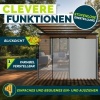 Afbeelding van tillvex® Uitschuifbare Zijluifel 200 x 400 cm met Regenhoes voor Balkon en Tuin
