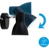 Afbeelding van Briloner Leuchten CUP - verstelbare wand- en plafondlamp - max. 25W - 1xE14 - zwart-wit metaal