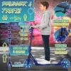 Afbeelding van RE:SPORT® Cityroller voor kinderen en volwassenen met LED, bel en draagband - opvouwbare scooter