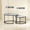 Afbeelding van HOMCOM salontafelset - MDF - metaal - lichtgrijs
