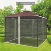 Afbeelding van Outsunny - Klamboe voor 3 x 3 m Tuinhuisjes - Beige