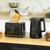 Afbeelding van HOMCOM RVS Waterkoker en Broodrooster Set 1,5L 2200W met Automatische Uitschakeling, Zwart