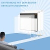 Afbeelding van HOMCOM 80 inch Projectiescherm 16:9 voor muur en plafond - Wit Filmdoek