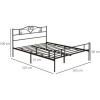 Afbeelding van HOMCOM kingsize bedframe - 165L x 207B x 106H cm