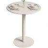 Afbeelding van HOMCOM Eettafel van Staal - 60x60x72 cm - Beige
