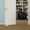 Afbeelding van Relaxdays deurstopper met 3 rubberen ringen, zware buffer, zwart, ∅ 7 cm, handig tegen tocht