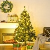 Afbeelding van HOMCOM Kunstkerstboom met 120 LED's en decoratie Ø 95 x 150 cm