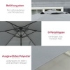 Afbeelding van Outsunny Patio Parasol met Offset - Metaal, Polyester - Ø293 x 243H cm - Donkergrijs
