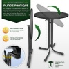 Afbeelding van tillvex® Gastro statafel, inklapbaar, 80 cm diameter, met hoes, weerbestendig, voor binnen en buiten