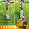 Afbeelding van Outsunny Elektrische Grasmaaier 1200 W, 34 cm, 35L opvang, mulchfunctie, 6 maaihoogtes