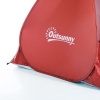 Afbeelding van Outsunny Strandmuschel van polyester, stalen draad - 200L x 150B x 119H cm - Rood