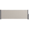 Afbeelding van Outsunny Tuinscherm van polyester, aluminium, metaal in lichtgrijs